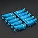 Lookatool® 10PC Plastic Nail Art Soak Off Cap Clip UV Gel Polish Remover Wrap Tool (Blue)