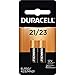 Duracell 12 Volt Alkaline Alarm Remote Battery MN21 / A23 2 Pack(Counts 1)