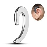 Non Ear Plug Bluetooth Headset Wireless Headphones Built in Microphone Light Weight, Noise Reduced Wireless Earpieces Earbuds Pouch Wireless Earphones Running Business Driver
