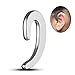 MYLARK Non Ear Plug Bluetooth Headset Wireless Headphones Built in Microphone Light Weight, Noise Reduced Wireless Earpieces Earbuds Pouch Wireless Earphones for Running Business Driver
