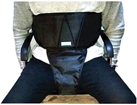 XIHAA Elderly Breathable Wheelchair Seat Restraint Belts,100% Nylon Wheelchair Positioning Belt,Prevent Patient Forward Sliding(Dark Blue)