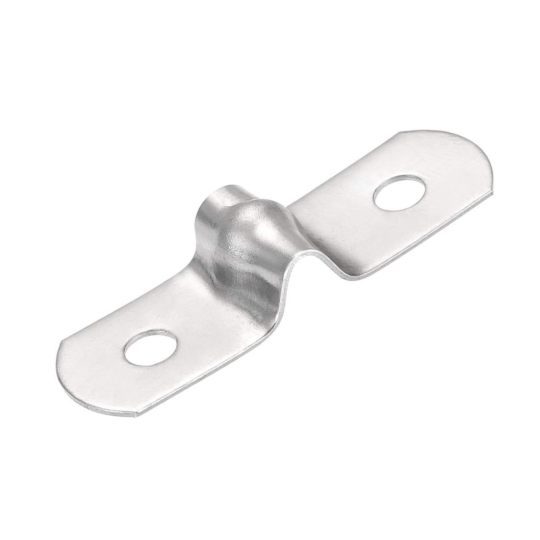 MACHSWON 5mm(0.2") Rigid Pipe Strap 2 Holes U Bracket Cable Clamp, 201 Stainless Steel Tension Tube Clip Conduit Clamp Hanger 45pcs