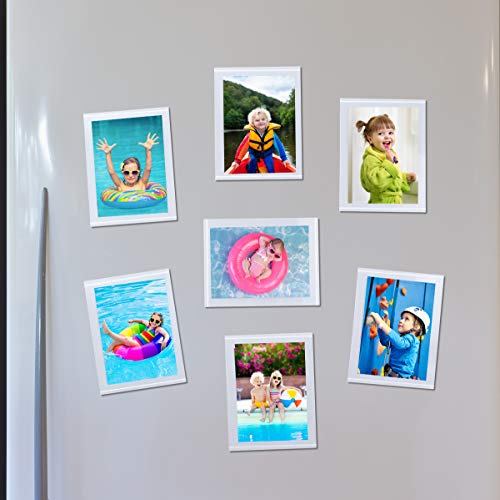 HIIMIEI IIMIEI Magnetic Photo Frames for Refrigerator 2.5x3.5, 20 Pack Fridge Magnets Picture Frame Photo Sleeves