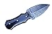 Perkin - Damascus Steel Hunting Knife with Sheath Double Edge Blade Small Hunting Knife