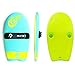 The Slyde Grom Soft Top Bodysurfing Handboard/Handplane, Easy to Use, Fun to Master, Safe for Kids, Portable, Light Weight, Durable with Exceptional Buoyancy (Turquoise and Electric Lemon)