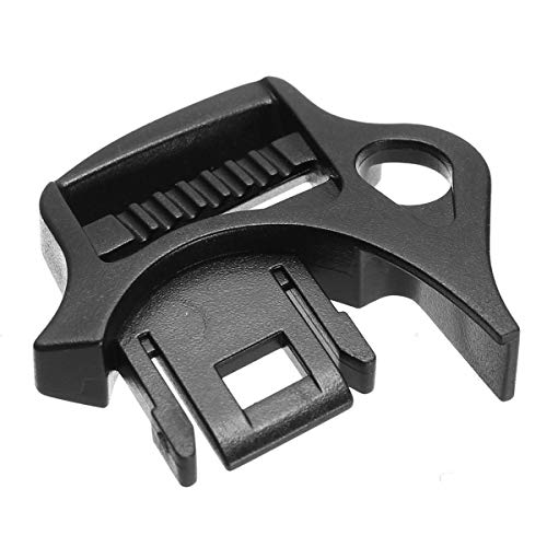 Iris-Shop - Baby 5-Point Belt Lock Clip Hook Stroller Pram Buggy Safe Harness Strap Buckle Black