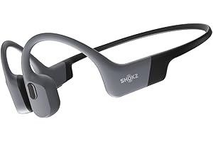SHOKZ OpenSwim Pro - Open-Ear Bluetooth & MP3 Bone Conduction Sport Headphones, Swimming Headphones, IP68 Waterproof, Grey