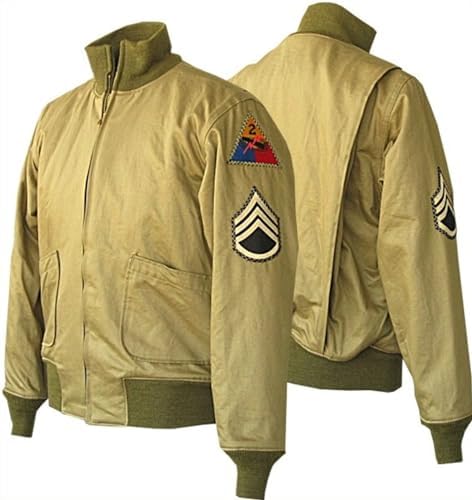 Marche Sydney Furee Khaki Wardaddy Jacket Tanker Jacket Brad Pitt