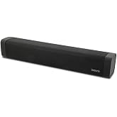 I.Sound ISound-6961 15-in. High-Performance Bluetooth Sound Bar and Speakerphone with FM Radio, Black