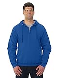 Jerzees Adult NuBlend Quarter-Zip Hooded Sweatshirt