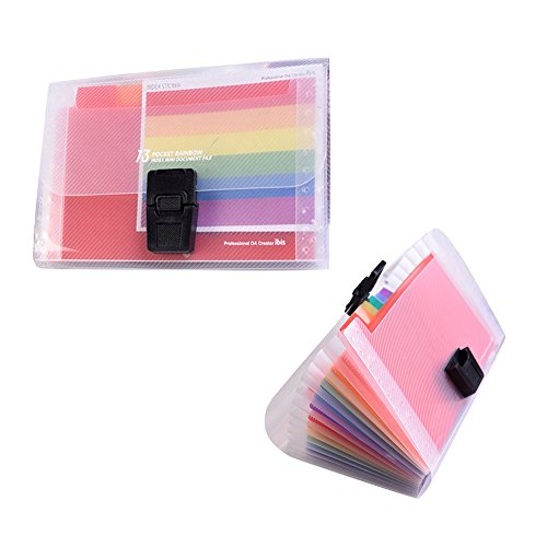 Goblin's Treasures 13 Pockets A6 Rainbow Expanding Folder A6 Mini Index File Folder