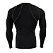 BALEAF Men's Cool Dry Skin Fit Long Sleeve Compression Shirt Black Size XXL