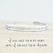 I Will Hold You in my Heart Until I Can Hold You in Heaven Cuff Bracelet - Hand Stamped Jewelry