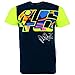 Valentino Rossi VR46 Moto GP Large 46 Signature Blue T-shirt Official 2017