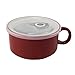 Boston Warehouse 22-Ounce Soup Mug with Vented Lid in Solid Red