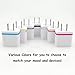 Costyle 2-Pack 5V/2.0Amp Dual USB 2-port Easy Grip Home Travel Wall Charger Adapter for iPhone SE 6S 6 Plus, iPad Air Mini, Samsung Galaxy S7 S6 edge Note 5, HTC One, LG and Most Device(Silver+Black)