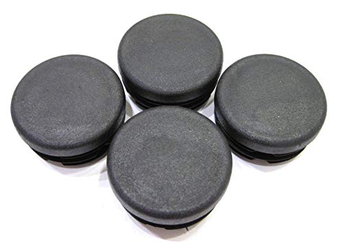 4 Pack: 1 3/8 Inch (35mm) Round Black Plastic Tubing Plug, Pipe Tubing End Cap, Steel Furniture Pipe Tube Cover, Tube Pipe Hole Plug - Thumbnail 6