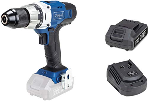 SCHEPPACH CDD45-20 | Akkuschrauber | 20 Volt | Bohrmaschine | 45 Nm Drehmoment | LED Arbeitslicht | Inkl. 2 Ah Akku und…