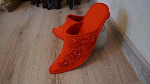 NIGHT BEFORE CHRISTMAS/Art quilt / Patchwork Handmade slippers