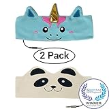 CozyPhones Kids Headphones Twin-Pack – (2PCS) Unicorn and Panda Combo - Children's Volume Limited Earphones for Home and Travel – VALUE PACK