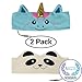 CozyPhones Kids Headphones Twin-Pack – (2PCS) Unicorn and Panda Combo - Children's Volume Limited Earphones for Home and Travel – Value Pack