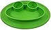 Round Silicone Frog Suction Placemat for Children, Kids, Toddlers, Babies Highchair Feeding Tray or Kitchen Dining Table with Built in Plate and Bowl, Comes with Travel Bag by Salbree, Green