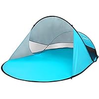 MOVTOTOP UPF 50+ Easy Pop Up Beach Tent,【2019 Newest】 3-4 Person Sun Shelter, Portable Instant Beach Shade UV Protection with Carry Bag for Family Outdoor Activities