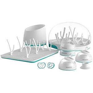 Nanobebe Baby Bottles Breastmilk Newborn Set – Breastfeeding Baby Bottles Set (Anti Colic) Drying Rack, Pacifiers…