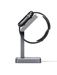 Satechi Apple Watch Series 1 & 2 Soporte, aluminio carga Dock Apple Watch Estación de Soporte de carga iWatch Cargador Soporte con ángulo de visualización cómodo para Apple Watch 42 mm y 38 mm todos los modelos, Gris espacial