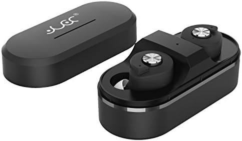 WHBA True Wireless Stereo Mini Bluetooth Headphones with Charging Case (Black)