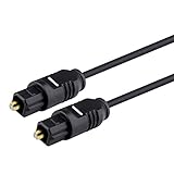 Insten Digital Audio Optical Fiber Optic Toslink Cable 6FT/ 1.8 M, Black