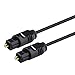 Insten Digital Audio Optical Fiber Optic Toslink Cable 6FT/ 1.8 M, Black