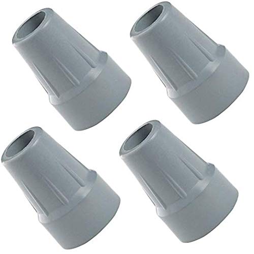 Urge Medical Crutch Tips, Gray, 7/8 Inch (4)