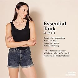 Amazon Essentials Women's Slim-Fit Tank Top, Pack