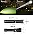 Rechargeable Flashlight, Magnetic Flashlight Power Bank In One, Super Bright COB Work Light T6 LED Torch, Zoomable, Water Resistant, 6 Modes for Camping Hiking Emergency 2 Pack