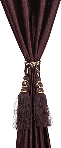 Buy Home Desirica Polyester Beautiful Curtain Tie Backs Brown
