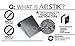AIRSTIK Cradle Glass Mount Phone Holder Reusable TikTok Facetime Compatible with iPhone iPad Cell Phone for Bathroom Kitchen Shower Dorm Office Made in USA Glass, Mirrors, Windows (White)