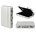 Riipoo(TM) Fashion New Mini Code Case Aluminum Business Card Holder Name Card Holder Case, Product Material 0.6mm Aluminum (Silver)
