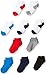 Fruit of the Loom Baby and Toddler 10-Pack Kick-Proof Socks - Unisex, Girls, Boys (18-36 Months, Black, Red, Multi)