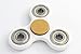 WeFidget's Original Gold Button Standard EDC Fidget Spinner, Relieve your Stress, Anxiety, ADHD (White)