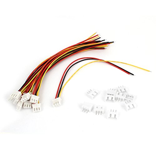 uxcell RC Model 2S Lipo Battery Plug Charger Connector Cable 15cm 10 Pcs