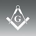 2x) Freemasonry Emblem Freemason Masonic Logo Sticker Die Cut - Foto 10