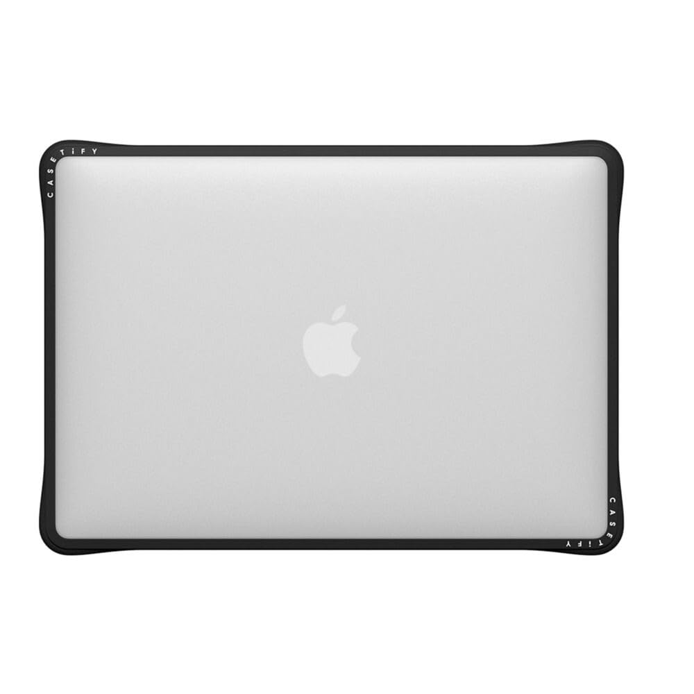 Photo 1 of CASETiFY Impact MacBook Air 13" (M1/Intel) Case [Cushioned Impact Corners/Scratch-Resistant/Anti-Slip Grip] - Clear Black