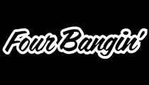 (1) iJDMTOY Four Bangin! JDM Cool Nation Sortaflash Dope Drift Racing Car Window Bumper Die-Cut Decal Vinyl Sticker