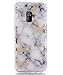 Galaxy S9 Case,Samsung Galaxy S9 Case,Spevert Marble Pattern Hybrid Hard Back Soft TPU Raised Edge Ultra-Thin Shock Absorption Slim Protective Cover Case for Samsung Galaxy S9 2018 - White