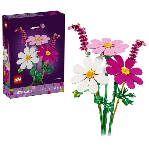 Botanicals Les Cosmos - Bouquet de Fleurs Artificielles avec 3 Fausses Plantes & 2 Brins Fleuris - Décoration de Chambre d'enfant DIY - Cadeau d'anniversaire pour Fille dès 9 Ans ou Adulte 11514