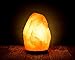 HemingWeigh Natural Himalayan Rock Salt Lamp 6-7 lbs with Wood Base, Electric Wire & Bulb