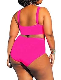 Traje de baño de una pieza con cintura alta, control de barriga, monokini