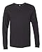 Bella Canvas Unisex CVC Jersey Long-Sleeve T-Shirt,BLACK HEATHER,L
