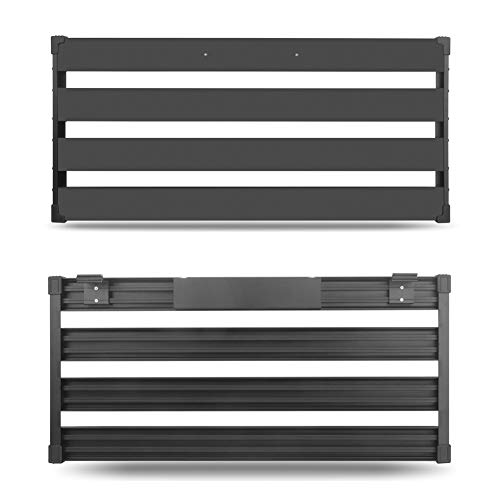 SOYAN Extra Large Guitar Pedal Board 25.6”x11.9” with Power Supply and
